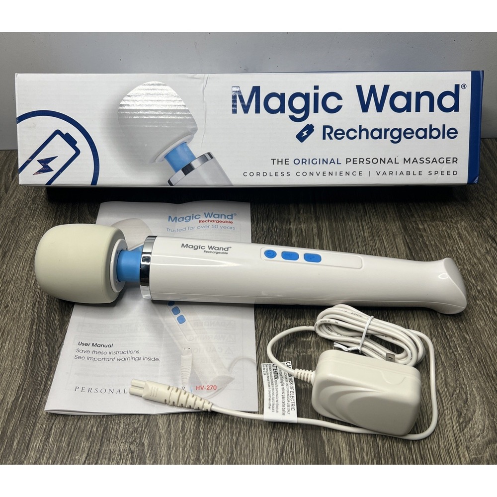 Magic Wand Rechargeable HV-270 Cordless Massager Deep Tissue w/ Charger!